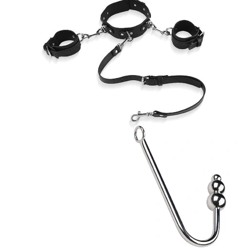 Anal Hooks Cuffs and Hook Elegant Beaded Collar with 5334 Anal 0817